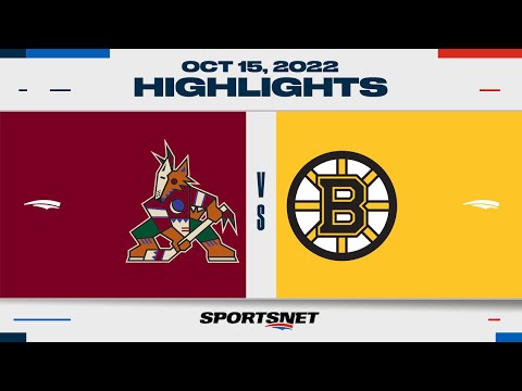 NHL Highlights | Coyotes vs. Bruins - October 15, 2022