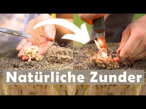 5 Natürliche Zunder mit denen du IMMER ein Feuer anbekommst!