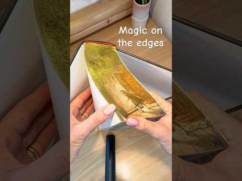 3 edges under the gold with hidden paintings Narnia #artwork #specialedition #bookcollector #bookish