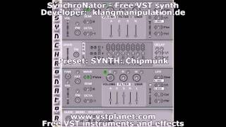 Video thumbnail for Synchronator - Free VST synth - vstplanet.com by Plugins Collection