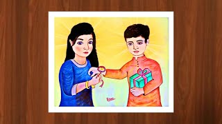 Raksha Bandhan Drawing | Rakhi Drawing ❤️. #shorts #rakshabandhan #youtubeshorts