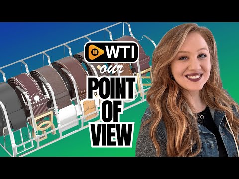 NIUBEE Belt Organizer - Acrylic Belt Storage Holder with 7 Compartments and Display Stand Large - WTI product video review