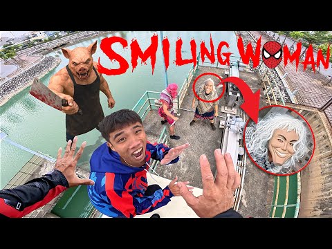 ESCAPING SMILING WOMAN 76.0 | Parkour Pov Horror Film| By B2F Viet Nam