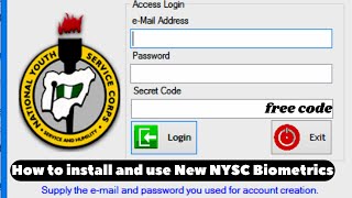 How to install and use New NYSC Biometrics | Step by Step Guide | Free NYSC Secret Code