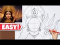 Maa Durga Drawing Navratri Maa Durga Drawing Maa Durga Navratri Drawing