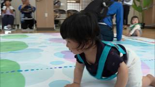 5月6日【びわ湖放送ニュース】守山市の福祉施設 赤ちゃんのハイハイレース