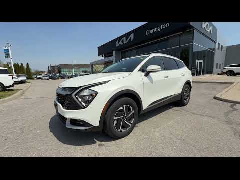 2023 Kia Sportage Hybrid in White for sale at Clarington Kia in Bowmanville, ON