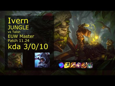 Rank 2 EUW Ivern: Jungle vs Talon