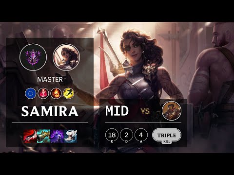 Samira Mid vs Viktor - EUW Master Patch 10.25b