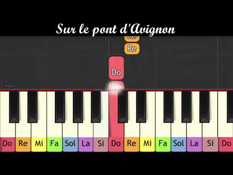 Piano pour enfants - Sur le pont d'Avignon