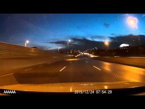 G1W Dash Cam Low Light Driving Test