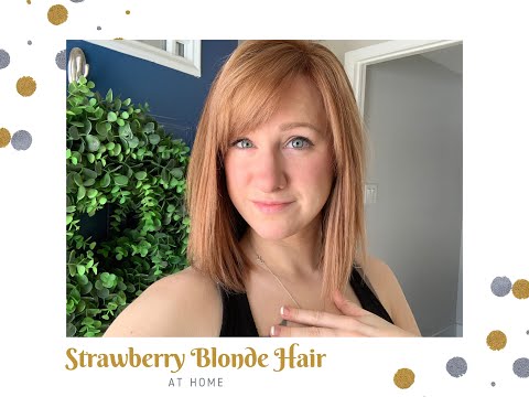 How to dye your hair strawberry blonde (or rose gold)...