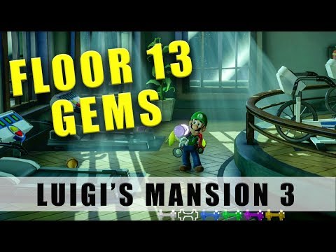 Luigi's Mansion 3 Floor 13 gems - All 13F Fitness Center gem locations