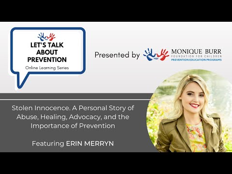 Let's Talk About Prevention Webinar: The Importance of Prevention featuring Erin Merryn