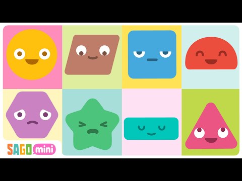 Learn About SHAPES 🟢📐 | Math Learning Videos for Kids | Sago Mini School