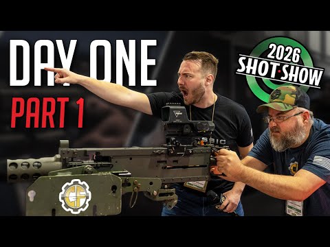 SHOT Show 2026 Day 1 Part 1 | Zastava PKM, Barrett, Holosun, Trijicon & More