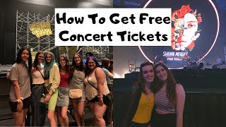 How To Get Free Concert Tickets