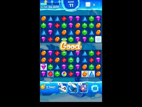 Jewel Pop Mania:Match 3 Puzzle Level 124 ( Ice Cream Town Episode ) - Walkthrough ( No Booster )