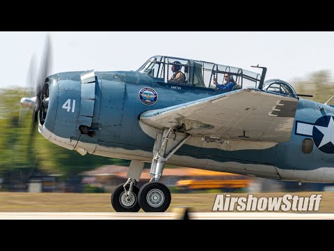 TBM Avengers in Action (Friday Part 1) - TBM Avenger Reunion 2021