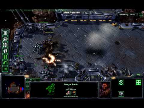 Ultralisks vs Tanks spread out