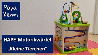 HAPE Motorikwürfel E1810 "Kleine Tierchen" | Erfahrungsbericht Papa Benni