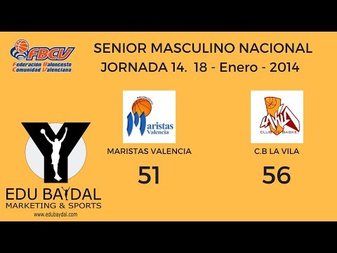 JORNADA 14. BALONCESTO MARISTAS VALENCIA - CLUB BASKET LA VILA