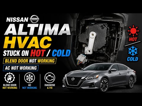 Nissan Altima HVAC Stuck on Hot / Cold . Blend Door Not Working. AC Not Working