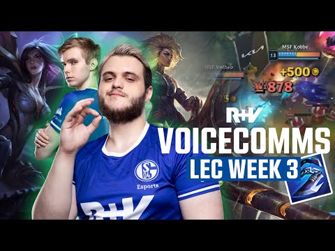 GIANT SLAYERS SCHALKE - R+V Voice Comms vs Rogue & Misfits #LEC Week 3