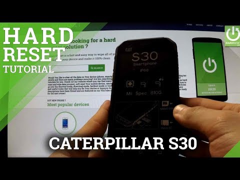 Hard Reset CATERPILLAR S30 - Erase all data by Factory Reset