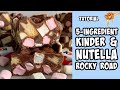 Kinder and Nutella Rocky Road! Recipe tutorial #Shorts