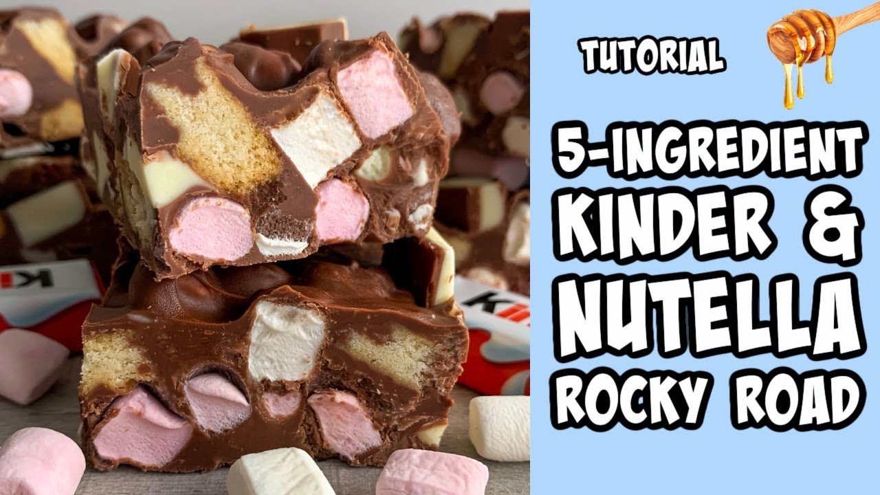 Kinder and Nutella Rocky Road by Fitwaffle Kitchen — recipe photo