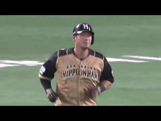 【4回表】ファイターズ・中田 豪快なスイングでレフトスタンドへ17号2ラン!! 2016/8/7 H-F