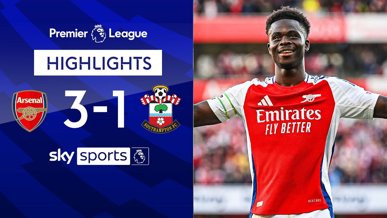Saka inspires Gunners comeback! 🌟 | Arsenal 3-1 Southampton | Premier League highlights