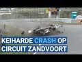 Brokstukken en vlammen: Heftige beelden van crash