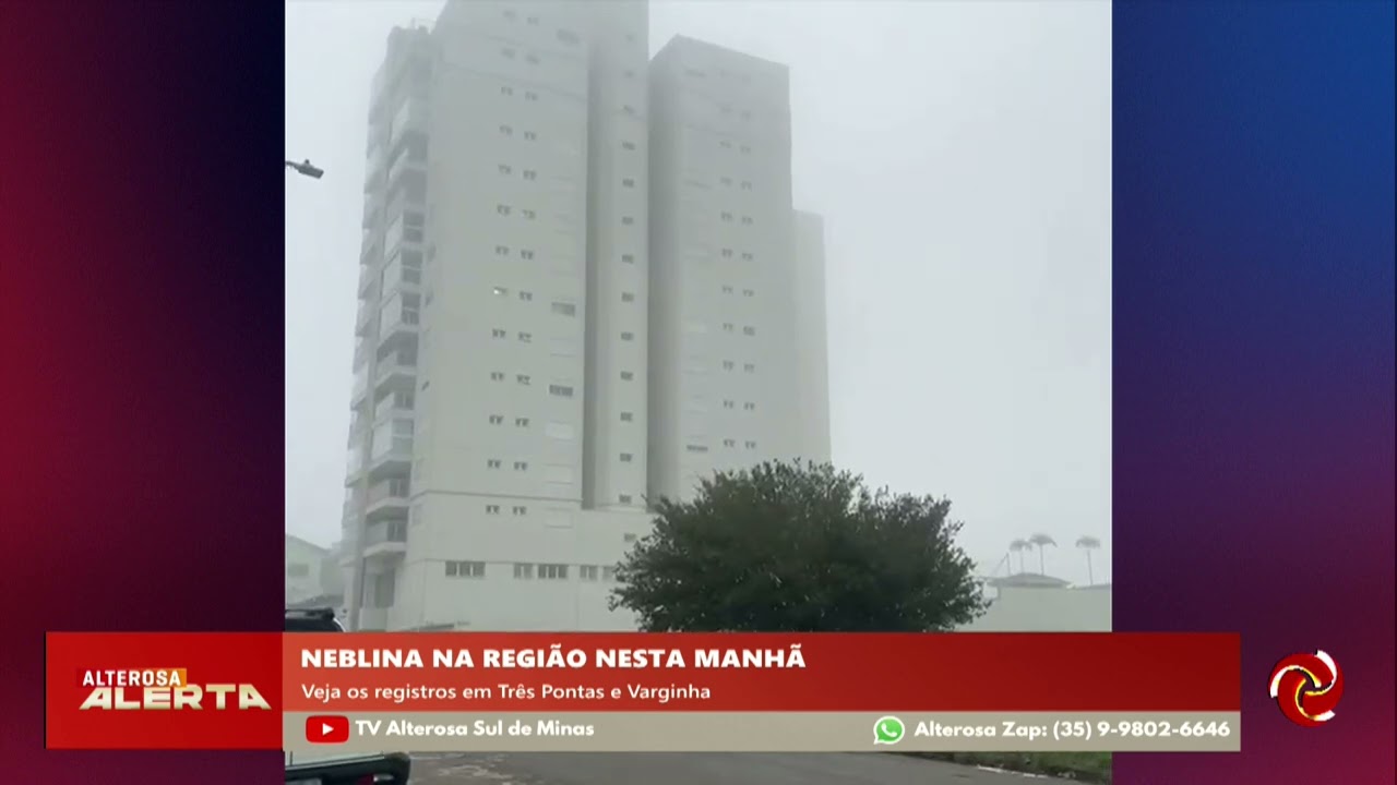 O dia começou com muito neblina na região