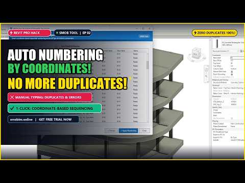 Auto-Number Thousands of Piles, Columns & Doors by Coordinates in Seconds