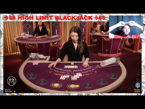 🔥🔥 HIGH LIMIT Blackjack ♥️♠️♦️♣️  🔥🔥#blackjack #live #casino