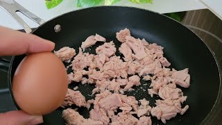 You have eggs and canned tuna at home ❓❓ Easy Dinner Recipe 💯