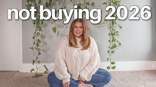 50 + Things I'm Not Buying in 2026 (to save money & waste less)