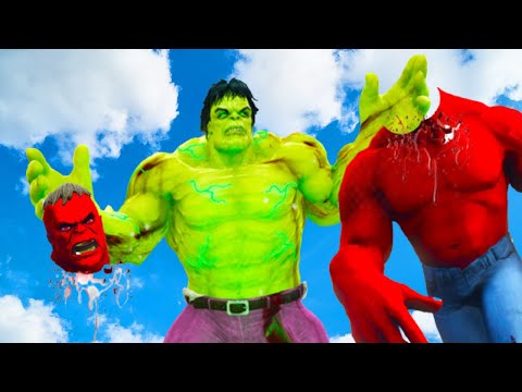 Red Hulk vs Savage Hulk - EPIC BATTLE