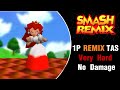 Smash Remix TAS Peach Remix Mode Very Hard No Damage