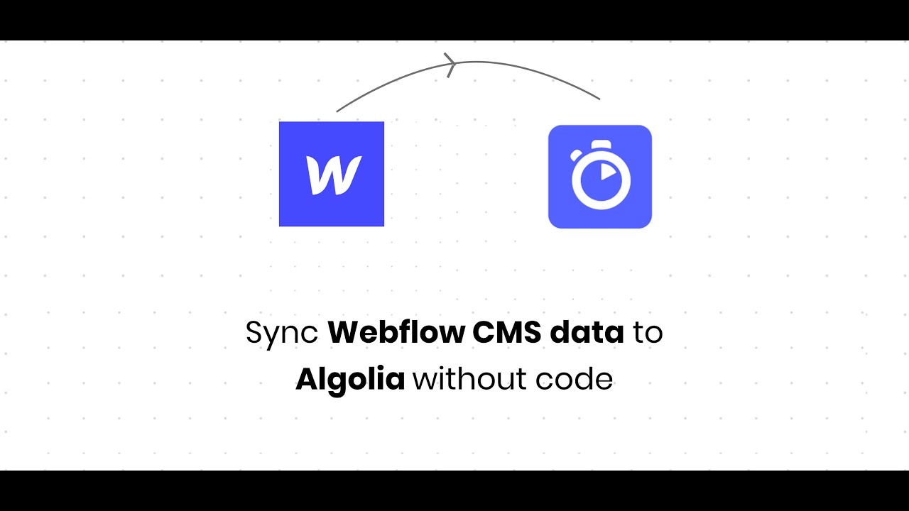 Sync Webflow CMS data to Algolia — NoCodeAPI