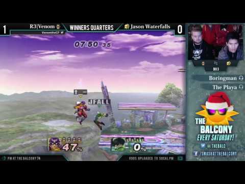 PM @ the Balcony 74 - Winners Quarters ft. R3|Venom (Falcon) VS Jason Waterfalls (Zero Suit Samus)