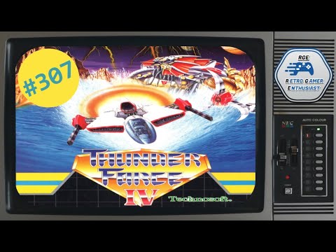 Thunder Force IV (Lightening Force: Quest for the Darkstar) | Mega Drive (Playthrough + Ending)