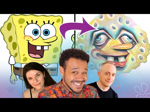 10位藝術家用自己的風格重塑海綿寶寶的形象。 (10 Artists Reimagine SpongeBob SquarePants In Their Own Style)