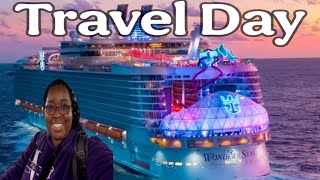 Travel Day to Wonder of the Seas October 25.Preparing for My Super Bowl at Sea Group Cruise 🏈