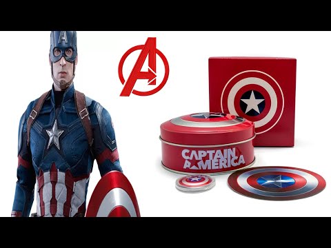 Holding the indestructible shield.