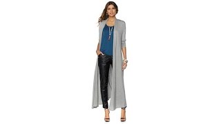 NENE by NeNe Leakes Lightweight Glam Maxi Cardigan
