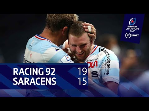Racing 92 vs Saracens (19-15) | Heineken Champions Cup highlights
