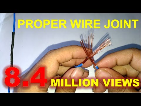 Proper joint of electric wire